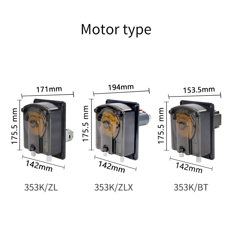 353k quick mounting panel oem peristaltic pump motor type