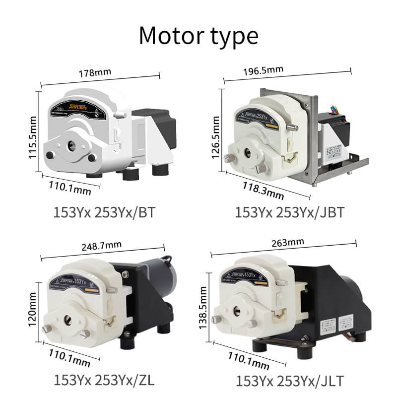 153yx-253yx easy mounting bracket oem peristaltic pump motor type