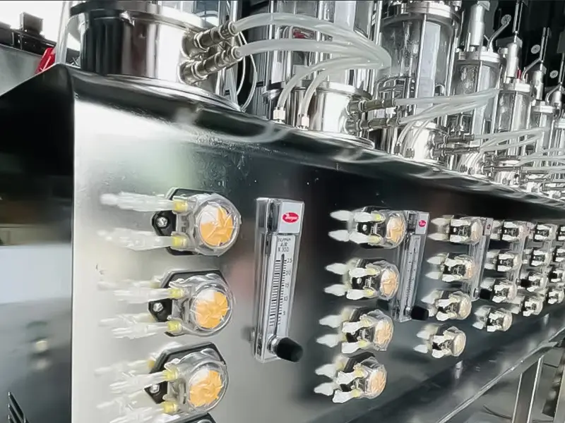 peristaltic pump in fermentation tank