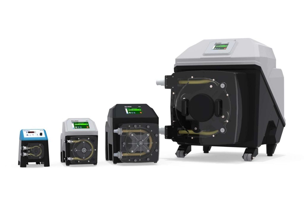 blue white peristaltic pump