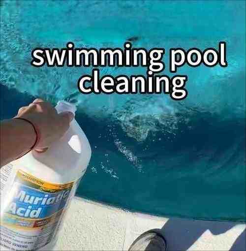 Manual dosing cleaning of swimming pools