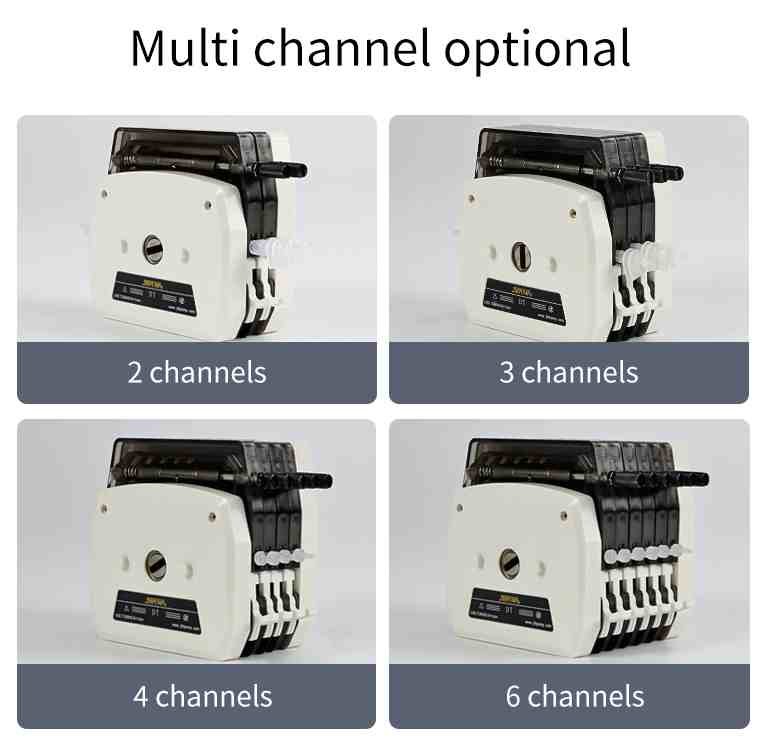Multi-roller Pump Heads 2 to 6 Rollers