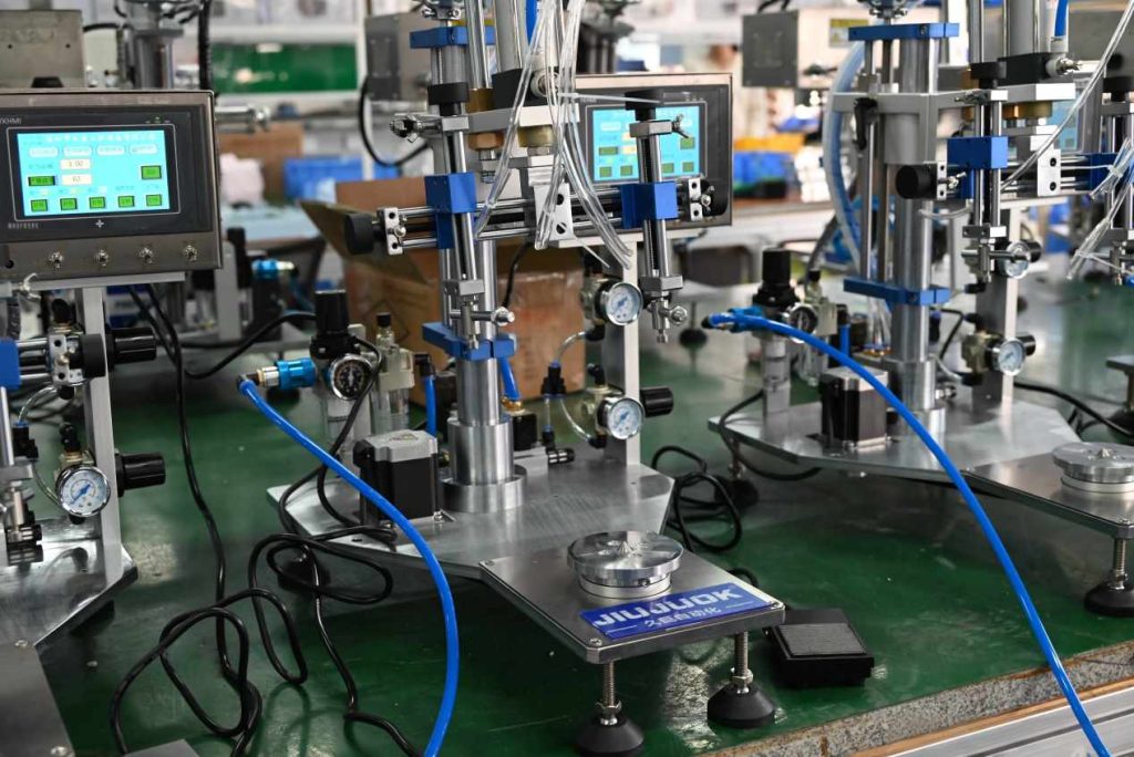 Glue transfer pump electronic packaging