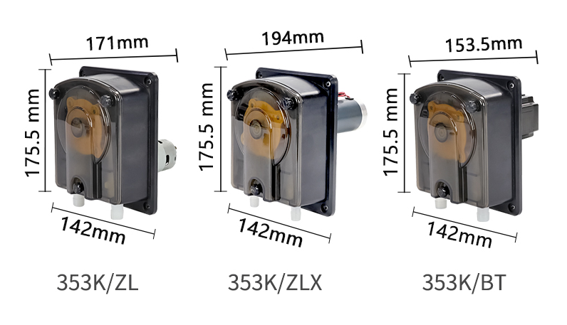 jihpump 353k peristaltic pump motor types
