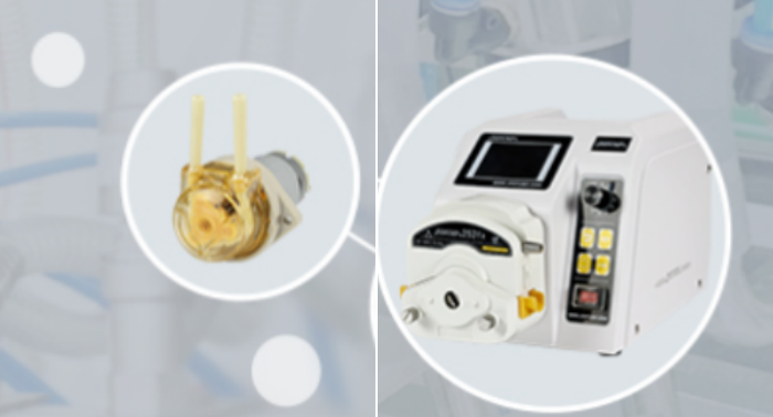 Comparison between benchtop peristaltic pump and compact panel mount peristaltic pump