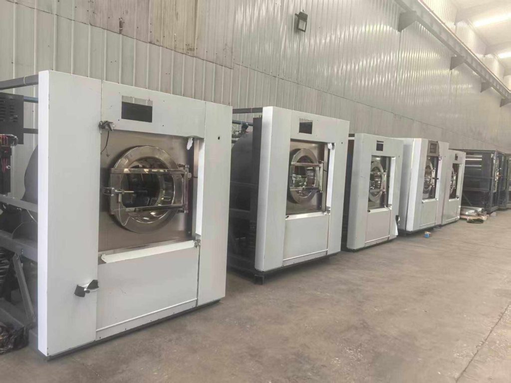 Modern large-scale industrial laundry rooms