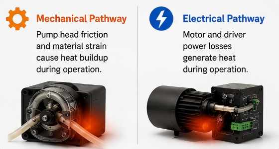 Two Main Sources of Peristaltic Pump Overheating