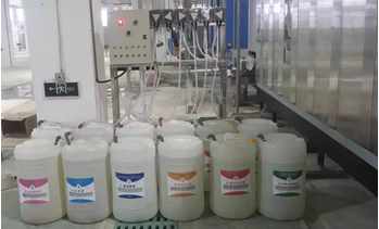 Washing machine peristaltic pump distributor