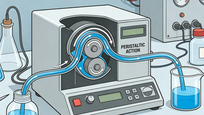 how does peristaltic pump self priming work