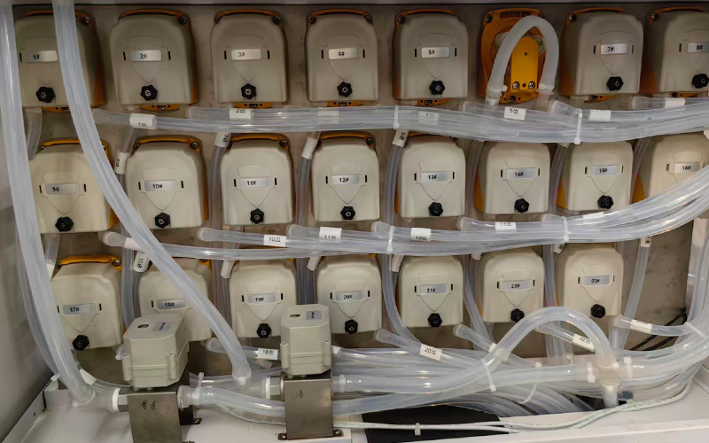 peristaltic pump in soup dispensers